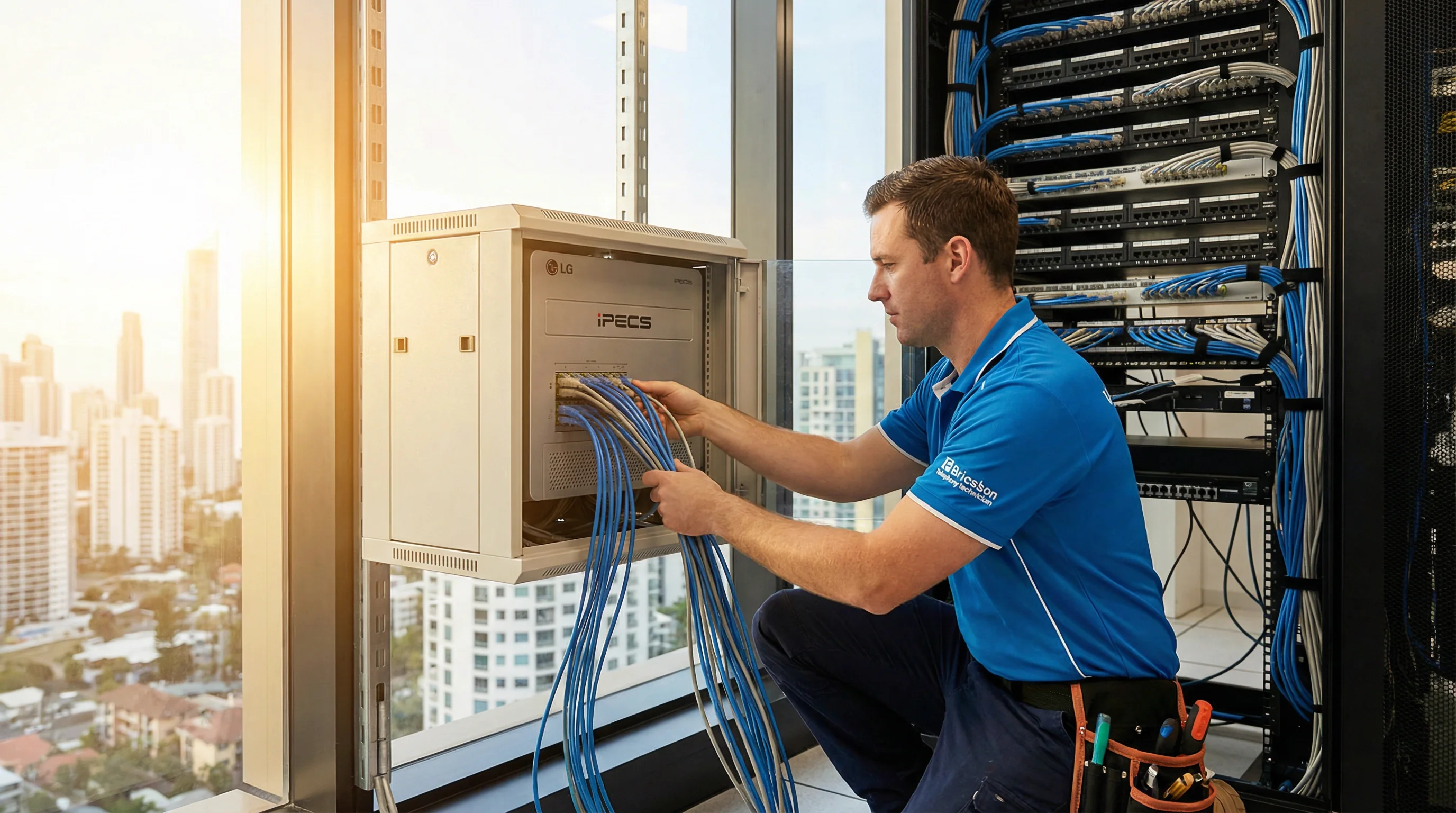 Business phone system PBX installation Gold Coast — bcom ICT technician
