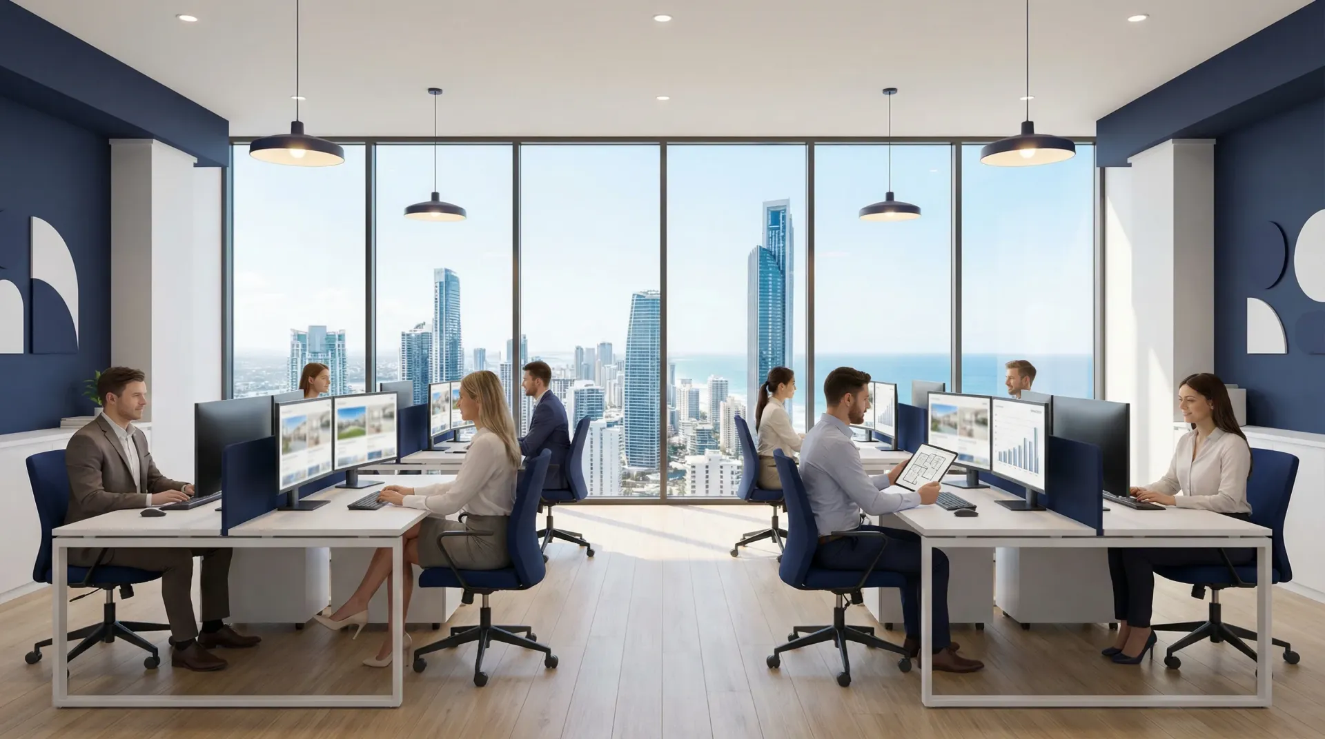 IT support being provided to a Gold Coast real estate agency by bcom ICT