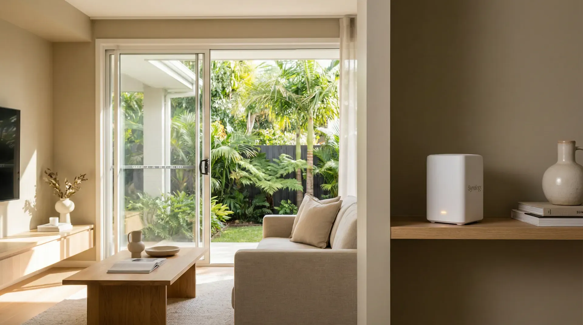 Business network storage and backup equipment in a Gold Coast office