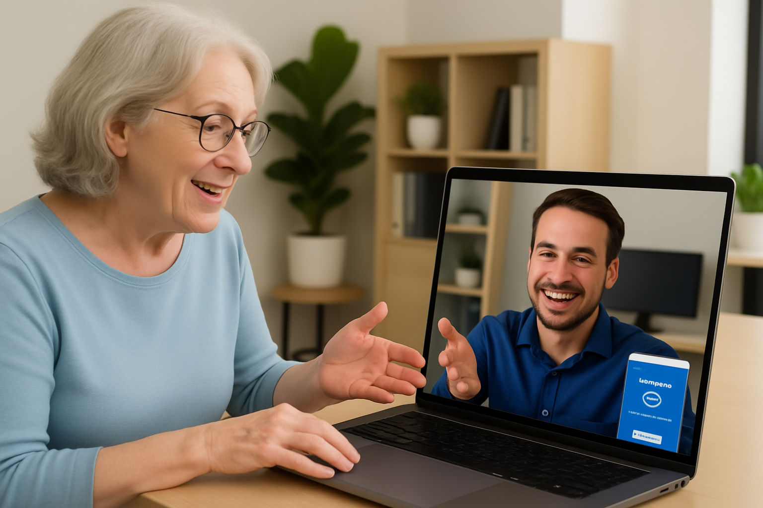 IT professional providing remote support to a home user on the Gold Coast